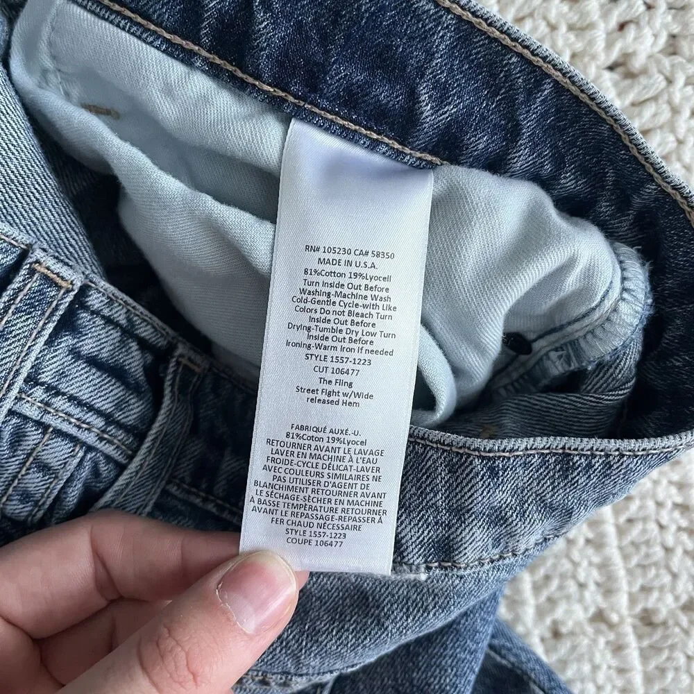 Current/Elliot The Fling 1557 Street Fight with Wide Released Hem Size 29 - Picture 8 of 11